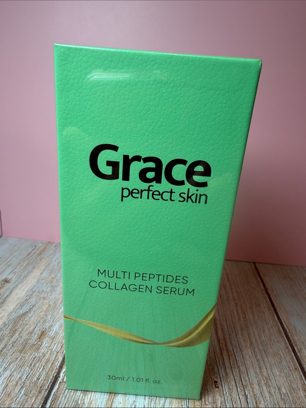 Grace Multi Peptides Collagen Serum - Green with Gold Accent